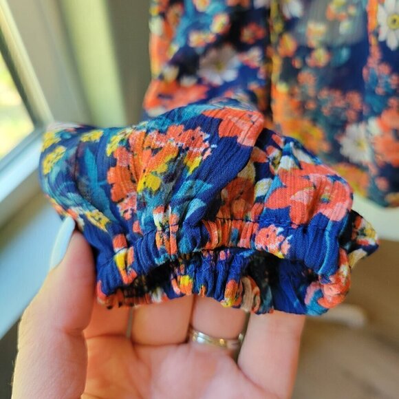 Boho Mossimo Wrap Top Floral Bohemian Summer Vibes - Picture 6 of 12